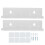 Schallplattenhalter Acryl Wand schwebend 18