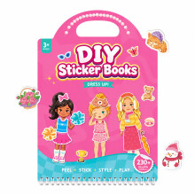 (Princess)Creative Girl Food Sticker Book With Cartoon Dessert And Cake Stickers Play For