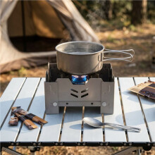 Peninsula Titanium Stove Solid Alcohol Furnace for Camping Water Boiling Tea Drying Pot Folding Stove