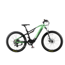 Cyrusher Flex vélo électrique, moteur 250 W, batterie LG 48 V 15 Ah, Shimano 8 vitesses, tout-suspendu, vert