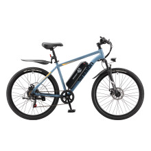 Vélo électrique SINOHON EM200D 36 V 10,4 Ah, moteur nominal  500 W ( 750 W en crête), 25 km/h, cadre en acier, bleu
