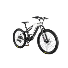 Vélo électrique Cyrusher Flex, moteur 250 W, batterie LG 48 V 15 Ah, transmission Shimano 8 vitesses, suspension intégrale, bleu