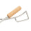 Kohlezange Edelstahl Holzgriff Verlängert 41,5 cm 6