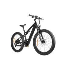 Paselec GS9 Vélo électrique 27,5" cadre en aluminium à suspension intégrale, moteur moyeu arrière 500 W, batterie 48 V 13 Ah, noir