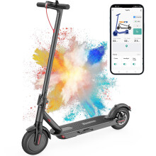 H1 Trottinette électrique, moteur avant 350 W, batterie 36 V 5,2 Ah, autonomie 15 km, cadre pliable en aluminium, pneus pleins 8,5 pouces