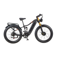BURCHODA HC26 Vélo électrique à double moteur — deux moteurs moyeux 48V 750W + 500W, batterie amovible 48V 27Ah, pneus fat 26  4,0 pouces, cadr