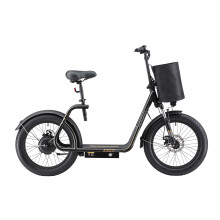 K20 vélo-scooter électrique à cadre bas, moteur moyeu arrière 48 V 350 W, batterie 48 V 13,5 Ah, autonomie de 60 à 70 km, limité à 25 km/h (dé