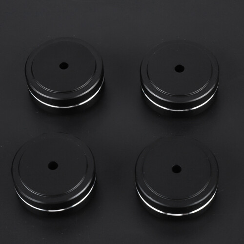 Aluminium Verstärkerfüße 40mm Schwarz 4 Stk.