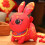 Plüschtier Hase 20cm Neujahr Deko 4