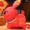 Plüschtier Hase 20cm Neujahr Deko 10