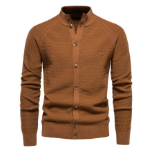 (Chocolate,M)Haut homme en tricot couleur unie avec design simple et grande flexibilité hiver pour