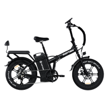 Vélo électrique pliant RATTAN LM Ultra, moteur à moyeu brushless 48V 1000W, batterie 48V 40Ah, autonomie de 100 miles, pneus fat 20 x 4 pouces, noi