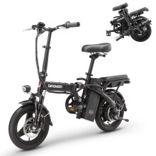 SINOHON M3 Vélo électrique pliant, batterie amovible 36 V 10,4 Ah, moteur nominal 500 W, autonomie de 32 km (PAS1), cadre pliant en acier