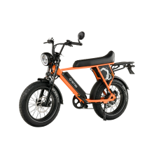 onemile P40 PRO cyclomoteur électrique, moteur 52 V 850 W, batterie 52 V 19,2 A, autonomie 45–80 km, cadre en alliage d'aluminium — orange