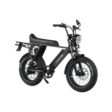 onemile P40 PRO mobylette électrique, moteur 52 V 850 W, batterie 52 V 19,2 A, autonomie de 45 à 80 km, cadre en alliage d'aluminium — noir