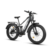 Vélo électrique Pathfinder Pro, moteur 48 V 750 W, batterie amovible 18 Ah, cadre en alliage d'aluminium, gris