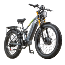 BURCHIDA RX80+ Dual-drive+ Elektrofahrrad 48V 750W Motor, 48V 18Ah herausnehmbarer Akku, 26x4,0 Zoll Fat-Tire-Reifen