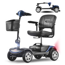 Sweetrich S1 SPORT scooter de mobilité, moteur 300 W, batterie plomb-acide 12 Ah, autonomie 15 km, capacité 136 kg, bleu