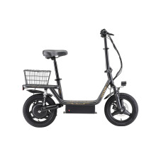 SINOHION SK14 trottinette électrique 36 V 7,8 Ah, moteur 400 W, vitesse maximale 32 km/h, roues de 14 pouces, cadre en acier avec selle et panier arr
