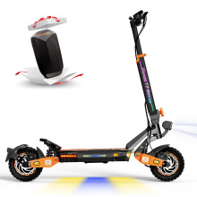 Trottinette électrique Ruitoo T2 Master 52 V 20,8 Ah, double moteur 2400 W (1200 W 2), autonomie de 60 à 65 km, 25 km/h, double suspension hydrau