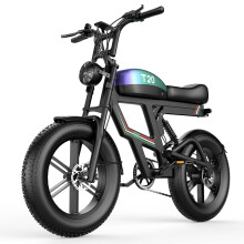 T20 vélo électrique, moteur 48 V 500 W, batterie amovible 48 V 12 Ah, pneus Fat 204,0 pouces, cadre en acier allié, 43 kg