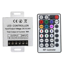 28 Keys LED RGB Remote Controler for RGB SMD 3528 5050 LED Strip LED Lights Controller Input DC12V 36A