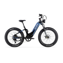 Cyrusher TRAX 2.0 Vélo électrique 52 V 20 Ah, moteur 250 W, pneus FAT 26 x 4 pouces, cadre en aluminium - Bleu