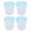 Muttermilch Aufbewahrung 4 Becher 180 ml mit 9