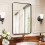 (Black) 90x60cm Rectangle Bathroom Mirror HD Glass 2