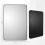 (Black) 90x60cm Rectangle Bathroom Mirror HD Glass 3
