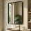 (Black) 90x60cm Rectangle Bathroom Mirror HD Glass 4