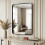 (Black) 90x60cm Rectangle Bathroom Mirror HD Glass 8