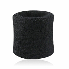 (Black2,8*8cm)Wrist Sweat Band Sports Gym Sweatband Fitness Towel Fancy Dress Run Wristband