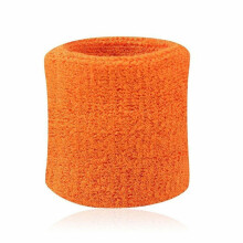 (orange,8*8cm)Wrist Sweat Band Sports Gym Sweatband Fitness Towel Fancy Dress Wristband Run