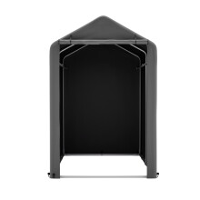 Abri de rangement pour vélo, abri extérieur résistant aux intempéries pour 1 à 2 vélos, motos et outils de jardin, gris