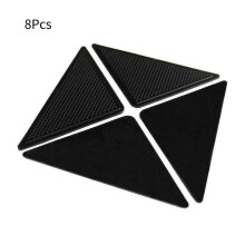 Ruggies Carpet Anti Slip Mat Patch Double Sided Tape Triangular Material Rubber