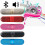 (Pink)Capsule Shaped Wireless Bluetooth Speaker Portable Mini Audio Outdoor Use Gift 4
