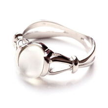 (7)Glamour Stahl Geschenk Verlobung beliebte Mode Frauen massiv Schmuck Mädchen Ring