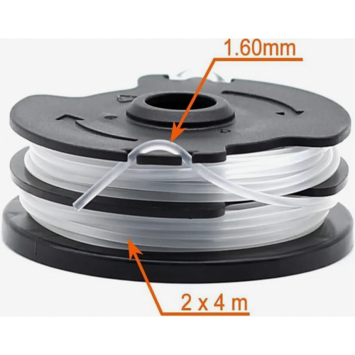 6 Pack Durable Replacement Trimmer Line Spools for Cordless Grass Trimmers, Lawn Edging and Garden Maintenance 1