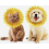Pet Recovery Collar for Dogs and Cats, Soft Adjustable Neck Protector with Sunflower Pattern, Comfortable Protective Cushion, Small 6