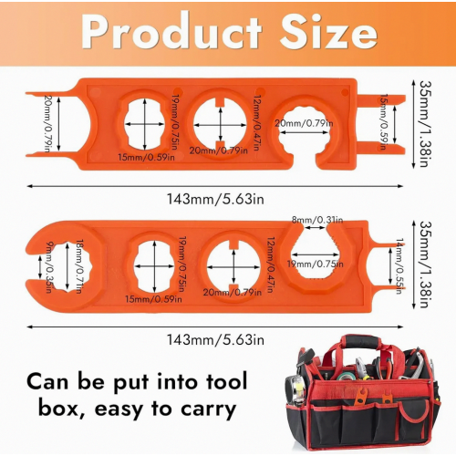 2 Pack Solar Connector Spanners, MC4 Cable Wrench Tool for PV Panel System Wires, Quick Plug and Socket Disconnect Tool 2