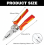 9-in-1 Wire Stripper with Current Measurement, Voltage Tester, Cable Cutter and Multifunctional Electrician Tool for Wiring Tasks 2