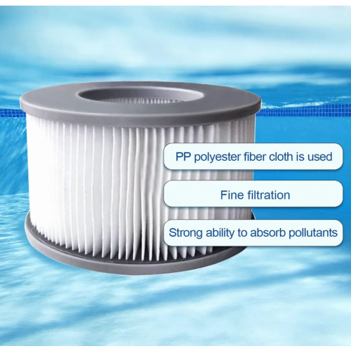 2 Pack Hot Tub Filters for Inflatable Pools, Cartridge Filter Replacement, Improved Version, Fits Current Hot Tubs 1