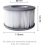 2 Pack Hot Tub Filters for Inflatable Pools, Cartridge Filter Replacement, Improved Version, Fits Current Hot Tubs 5