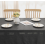 Dark Grey Linen Look Wipe Clean Tablecloth, 100 x 140 cm Rectangular Water Resistant Table Cover with Lotus Effect 6