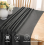 Dark Grey Linen Look Wipe Clean Tablecloth, 100 x 140 cm Rectangular Water Resistant Table Cover with Lotus Effect 5