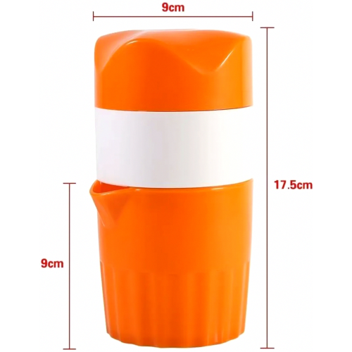 Manual Citrus Juicer with Juice Container, Orange Lemon Press for Fresh Fruit and Vegetable Juice, Handheld Kitchen Squeezer 2