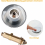 Pop-Up Basin Waste Plug, Click-Clack Spring Drain Fitting for Bathroom Sink, Push-Button Design, Chrome Finish 3