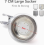 Drill Free Shower Head Holder with Suction Cup, Adjustable 360 Degree Rotating Wall Mount Bracket for Handheld Shower, Silver 5