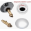 Pop-Up Basin Waste Plug, Click-Clack Spring Drain Fitting for Bathroom Sink, Push-Button Design, Chrome Finish 4